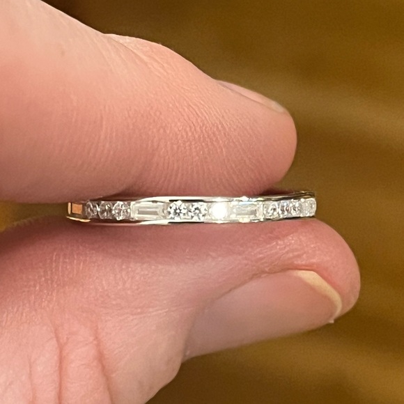 Round-Baguette Eternity Band, size 8 NWOT - Picture 7 of 7